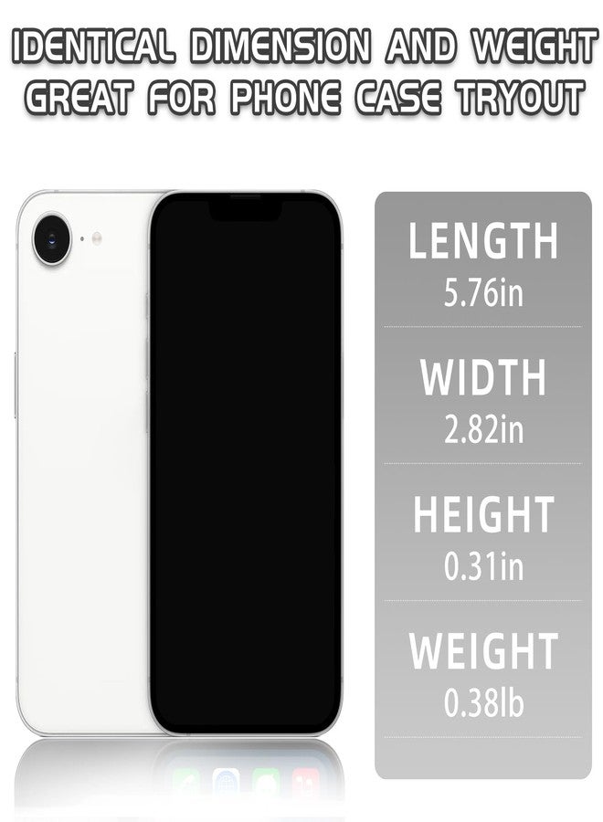 Faawxlo Fake Phone Dummy PropPhone, BlackScreen Decoy PhonePear PhoneNon-Working Phone16e 16Pro Max, DisplayPhone Look Like Real Phonepro max16 (16,White,Black Screen) Prop Mobile Phone - Image 2